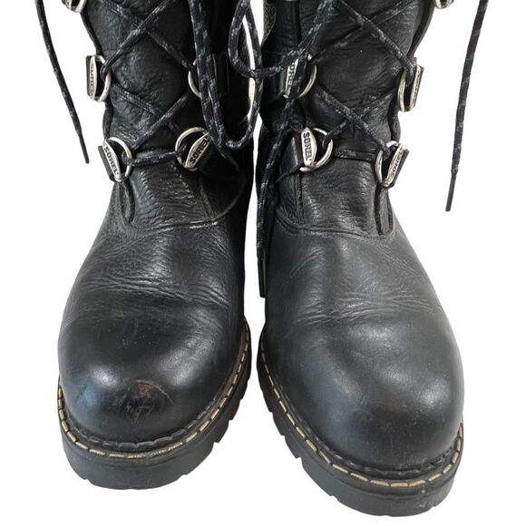 Vintage Sorel Made in Canada Leather Faux Fur Boots - Picture 5 of 13